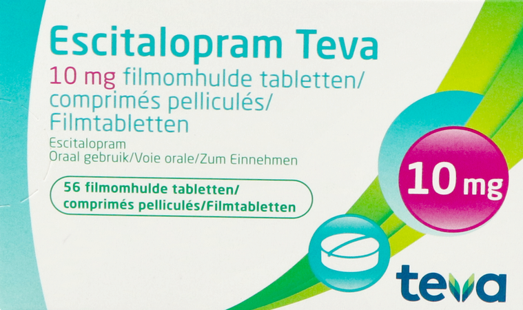 Escitalopram 10mg Teva Filmomh Tabl 56 X 10mg 1