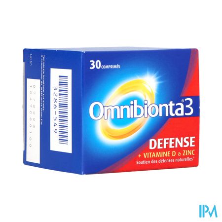 Omnibionta3 Defense Multivitamines Immunité (30 comprimés)