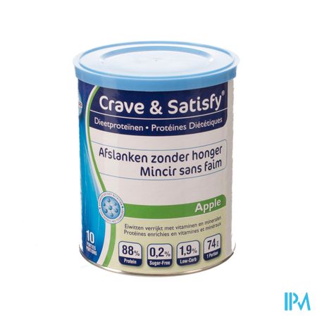 Crave & Satisfy Proteines Diet.apple Pdr Pot 200g