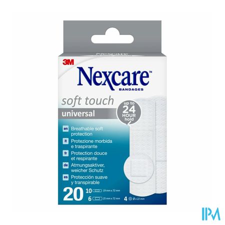 Nexcare 3m Soft Touch Universal Assort. Strips 20