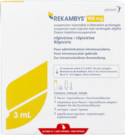 Rekambys 900mg Susp Inj Lib.prol. Fl 1 X 3ml 3