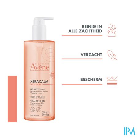Avene Xeracalm Nutrition Reinigingsgel 500ml 9