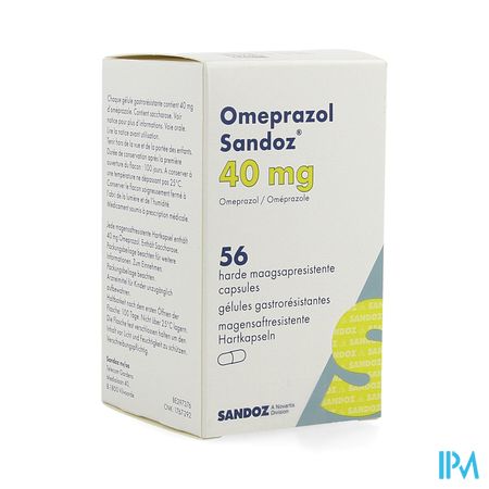 Omeprazol Sandoz Caps Enter 56 X 40mg