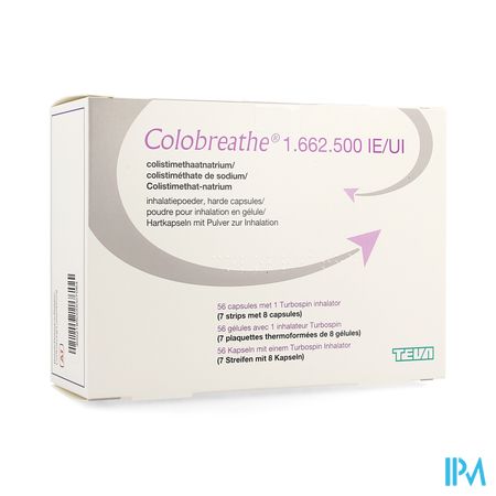 Colobreathe 1 662 500 Ui Inhalatie Pdr Caps 4x14