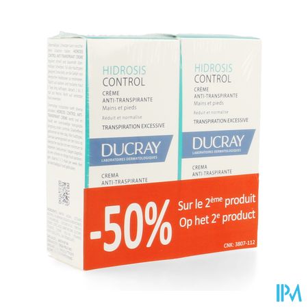 Ducray Hidrosis Control Creme Duo Promo 2x50ml