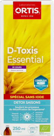 D Toxis Essential Sans Iode Pommes Bio 250ml 2