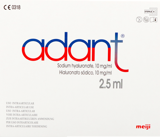 Adant Sol 1% Inj Intra Articul. 5x2,5ml/5ml Spuit 1