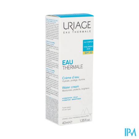 Uriage Thermaal Water Creme Licht Water Ip20 40ml