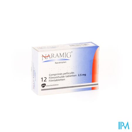 Naramig Tabl 12 X 2,5mg