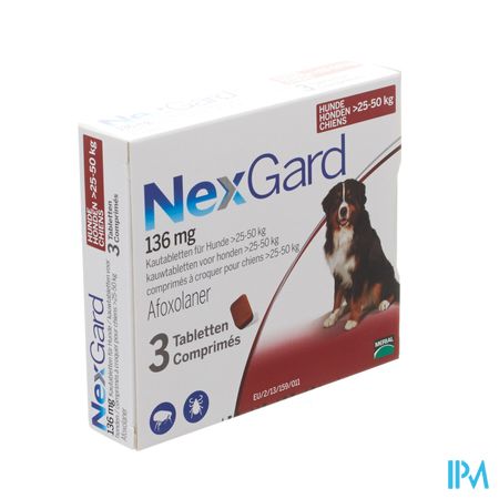 Nexgard 136mg Xl 25-50kg Kauwtabl 3