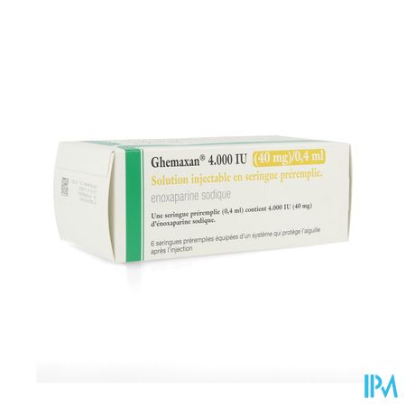 Ghemaxan 4.000ui 40mg/0,4ml Ser Prer. 6+pr.aig.