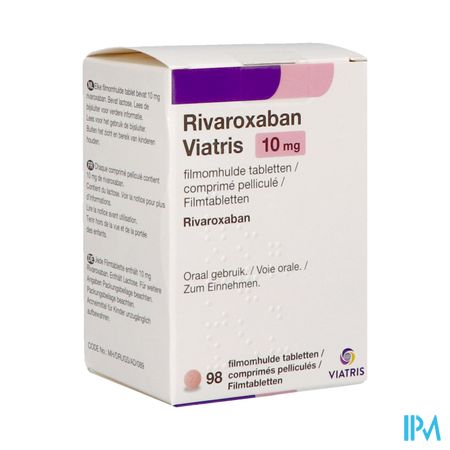 Rivaroxaban Viatris 10mg Filmomh Tabl 98