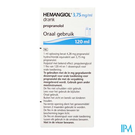 Hemangiol 3,75mg/ml Drinkb.opl 120ml 3