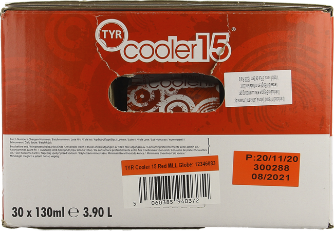 Tyr Cooler 15 Rood/rouge 30 X 130ml 1