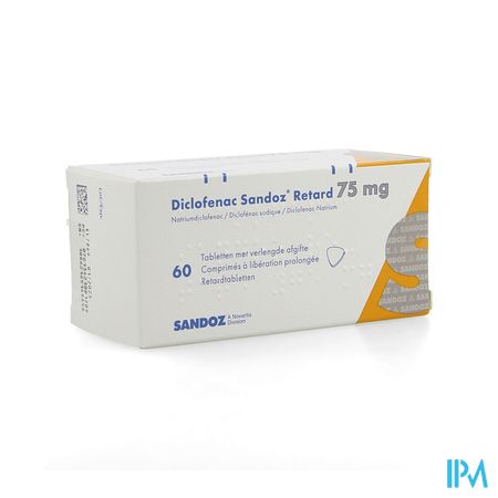 Diclofenac Retard Sandoz Tabl 60 X 75mg