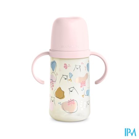 Suavinex Feeding Bears Bottle Handles Pink 270ml 3