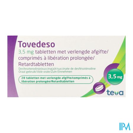 Tovedeso 3,5mg Verl.afgifte Comp 28 X 3,5mg 1
