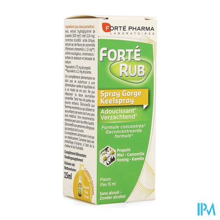 Forterub Keelspray Verzachtend 15ml