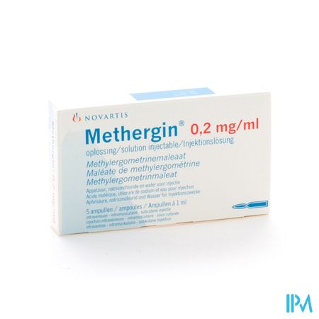 Methergin Amp 5 X 0,2mg/1ml 1