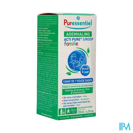 Puressentiel Ademhaling Siroop Actipure Fam. 125ml