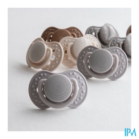 Difrax Fopspeen Dynamic Harmony l.&d.grey 18m+ 2 1