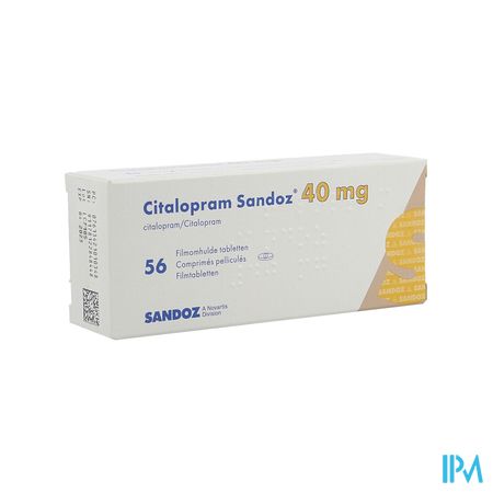 Citalopram Sandoz Comp 56 X 40mg