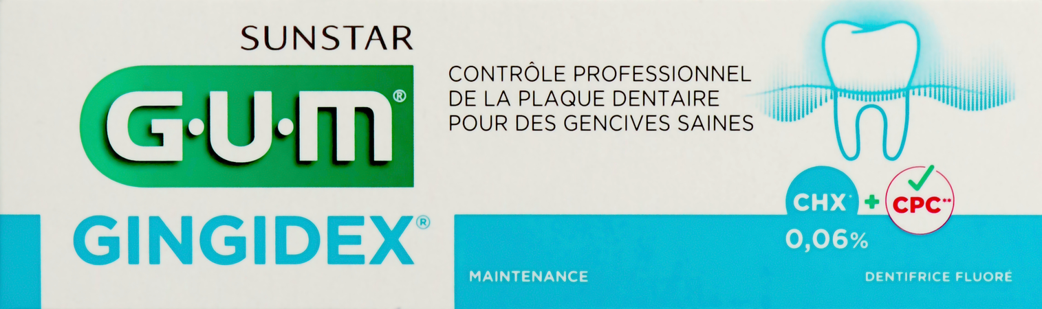 Gum Tandpasta Gingidex 0,06% Chloorhexidin.75ml Nf 5