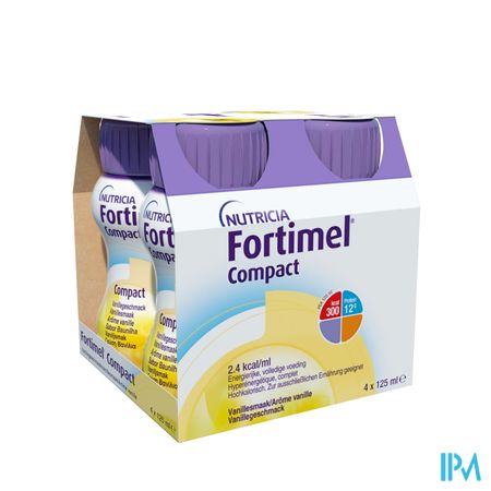 Fortimel Compact Vanille Bouteilles 4x125 ml