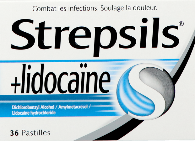 Strepsils + Lidocaine Past 36 5