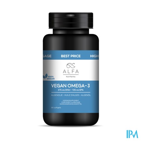 Alfa Vegan Omega-3 Algenolie Softgel 90