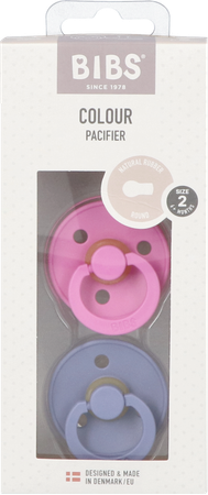 Bibs 2 Fopspeen Duo Bubblegum/peri 1