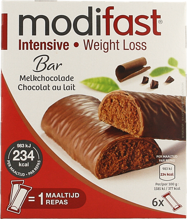 Modifast Intensive Control Reep Chocolade 6 2