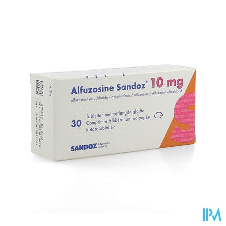 Alfuzosine Sandoz Comp 30 X 10mg