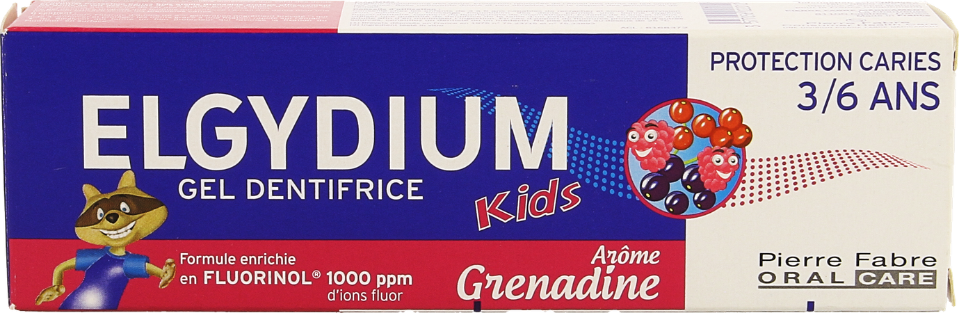 Elgydium Kids Tandpasta Grenadine Tube 50ml 1