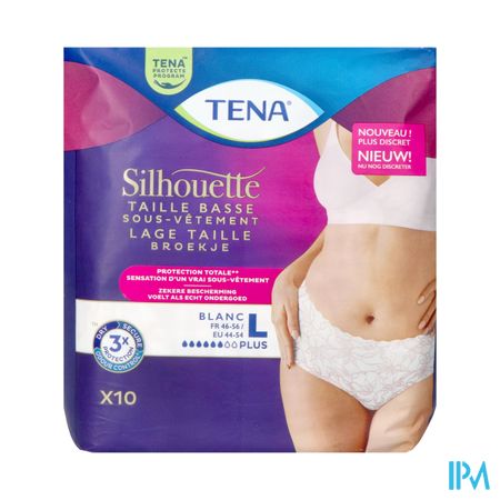 Tena Silhouette Plus Blanc Taille Basse L10 780123