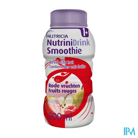 Nutrinidrink Smoothie Fruit Rouges Bouteille 200ml