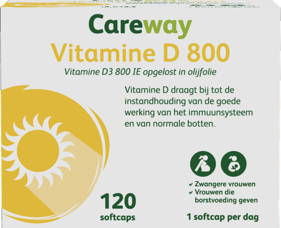 Careway Vitamine D 800iu Softcaps 120 1