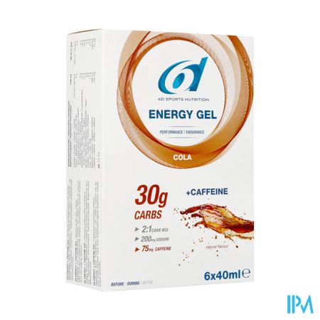 6d Sixd Energy + Caffeine Gel Cola 6x40ml 2