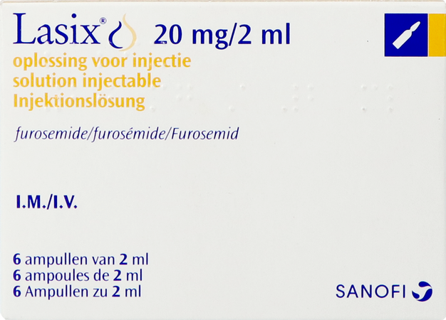 Lasix Amp Im/iv 20mg 6 X 2ml 2