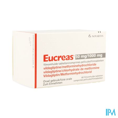 Eucreas 50mg/1000mg Filmomh Tabl 60