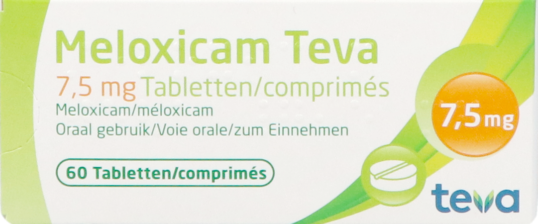 Meloxicam Teva 7,5mg Tabl 60 X 7,5mg 1