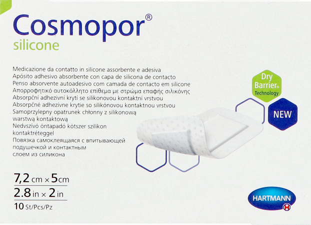 Cosmopor Silicone 7,2x 5cm 10 1