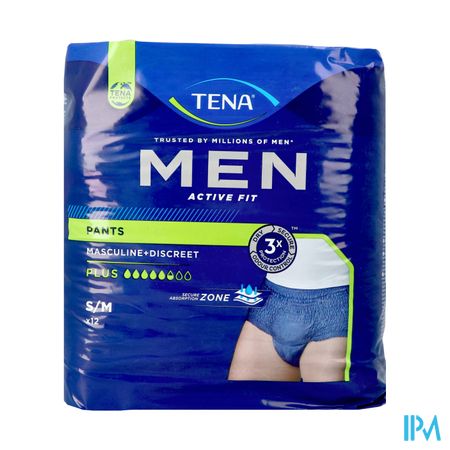 Tena Men Active Fit Pants Plus Bleu S/m 12 772512