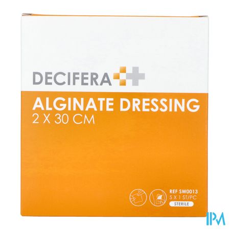 Decifera Alginate Dressing 2x30cm 5 1