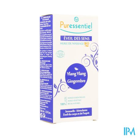 Puressentiel Mass.olie Ylang Ylang-gember Bio100ml