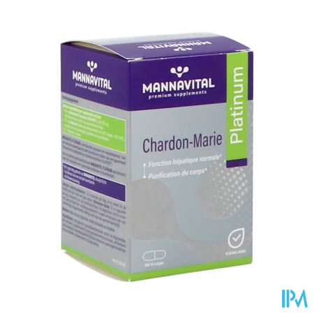 Mannavital Mariadistel Platinum V-caps 60 1