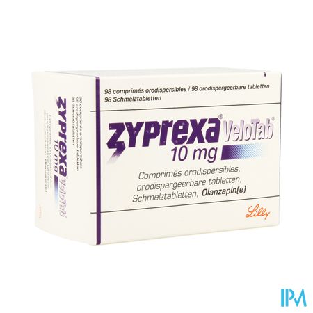 Zyprexa Velotab 10mg Pi Pharma Comp Orodisp.98 Pip