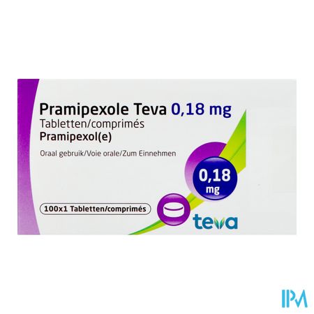 Pramipexole Teva 0,18mg Tabl 100 2