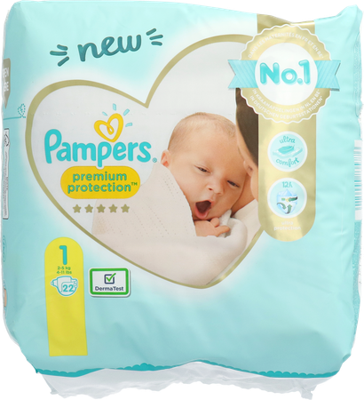 Pampers Premium Protection Carry Pack S1 22 3