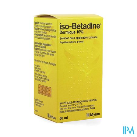 Iso Betadine Dermique 10% Sol Fl 50ml